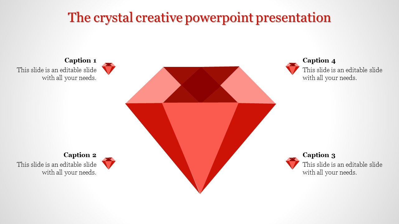 creative powerpoint presentation-The crystal creative powerpoint presentation-Red